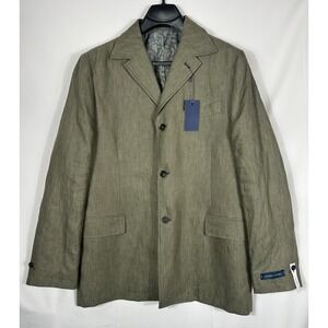 Stafford Mens Seasonal Sport Coat Classic Fit Olive Texture Size 50 Reg